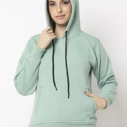 Mast & Harbour Women Hooded Pullover Sweatshirt-image-28