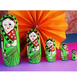 TheYUGO Kids Desi Kanya Nesting Doll Set image 2