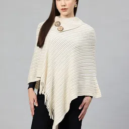 Pierre Carlo Women Ribbed Poncho-picture-38