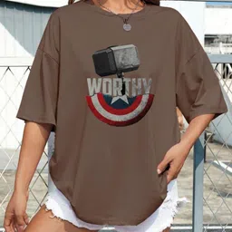 Moda Rapido Women Typography Printed T-shirt-image-55