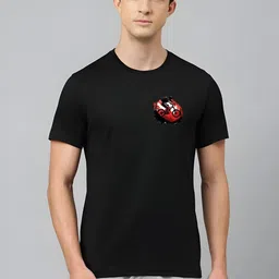 SZN Graphic Printed Round Neck Short Sleeves Regular Fit Casual T-shirt-picture-39