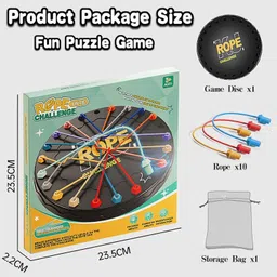 uni5 Rope Untangle Puzzle Game | Untie Rope Challenge Board Game for Kids & Family Educational Board Games image 3