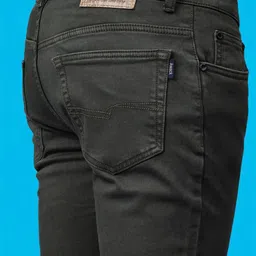 AWACK Men Comfort Regular Fit High-Rise Pure Cotton Stretchable Jeans image 5