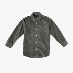 Tommy Hilfiger Boys Textured Button-Down Collar Cotton Casual Shirt-picture-17