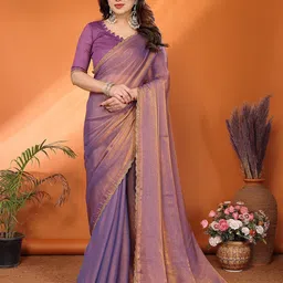 Moda Rapido Embellished Gotta Patti Tissue Saree-image-97