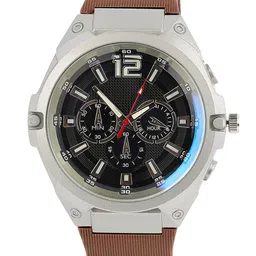 French Accent Men Patterned Dial & Bracelet Style Straps Analogue Watch SS25_FAWC1059 image 2