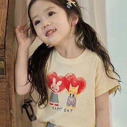 LULU & SKY Girls Printed Applique T-shirt-picture-15