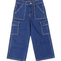UNDER FOURTEEN ONLY Girls Regular Fit Mid-Rise Low Distress Jeans-picture-27