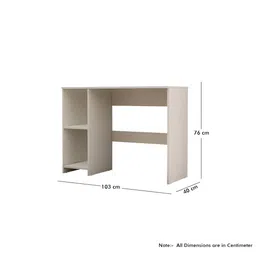 HEXA RED White Engineered Wood Study Table For Work From Home Students & Computer Table image 4