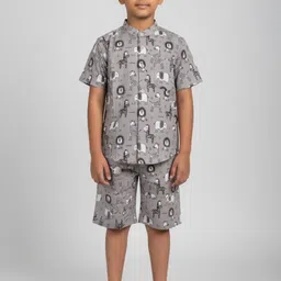 YK Kids Printed T-shirt with Shorts-picture-10