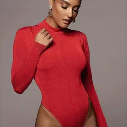 LULU & SKY Mock Neck Bodysuit-picture-20