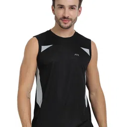 FTX Pack Of 3 Colourblocked Round Neck T-shirts image 4