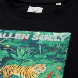 Allen Solly Junior Boys Printed Tropical Applique T-shirt image 3