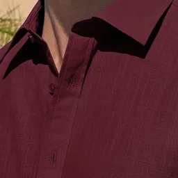 Vida Loca Smart Textured Spread Collar Slim Fit Shirt image 3