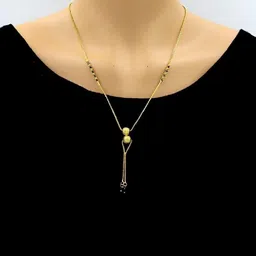 SONI DESIGNS Gold Plated Artificial Stones and Beads Mangalsutra image 3