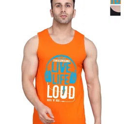 SLOWLORIS Men 2 Printed V-Neck Applique Slim Fit T-shirt-image-21