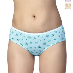 CHIC Women Pack Of 3 Printed Pure Cotton Hipster Briefs-picture-22
