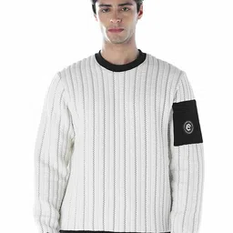 Jack & Jones Men Striped Monochrome Sweatshirt-picture-35