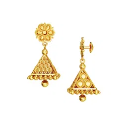 joyalukkas Floral Prism Gold Earring image 4