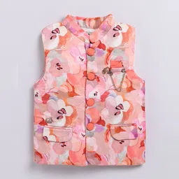 LITTLE COLLARS Boys Embroidered Regular Kurta with Pyjamas image 3