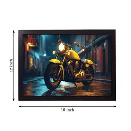 RANDOM Blue & Yellow Abstract Wall Paintings image 4