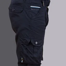 beevee Solid Men Cargos image 4