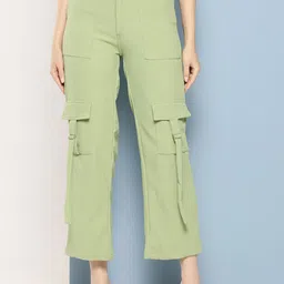 CORSICA Women Original High-Rise Cargos Trousers-image-66