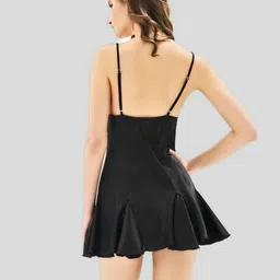 Trendyol Women Solid V-Neck Sleeveless Baby Doll image 4