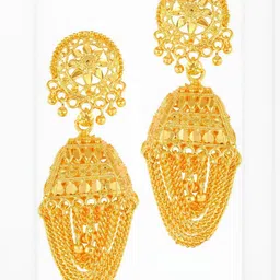 VIVASTRI Women Gold-Plated Alloy Earrings image 1