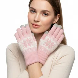 Moda Rapido Women Solid Touchscreen Gloves-picture-38