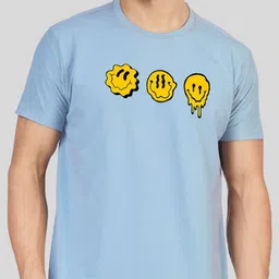 Greylongg Men Graphic Printed Round Neck Cotton T-shirt image 2