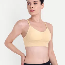 Trulymart Pack of 3 Full Coverage Lightly Padded Rapid-Dry Sports Bra image 3