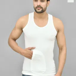 UNDERLOOP Pack Of 2 Pure Cotton Basic Vests wpktrn2-85-picture-10