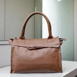 PERKED Women Solid Structured Leather Handheld Bag-picture-42