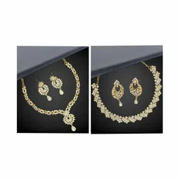 Women Click Set Of 2 Stone studded Jewellery Set-picture-39