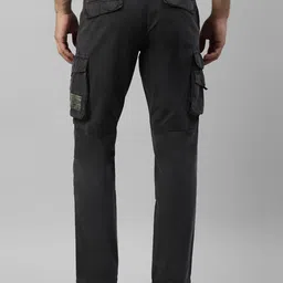 Royal Enfield Men Mid-Rise Cargo Styles Regular Trousers image 3