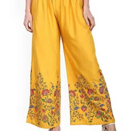 SRISARAS Women Floral Printed Cotton Palazzos-picture-13