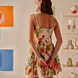 Sage by Mala Women Floral Printed Fit & Flare Mini Bailee Dress image 5