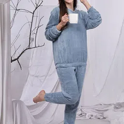 Uttam Women Long Sleeves Nightdress-picture-12