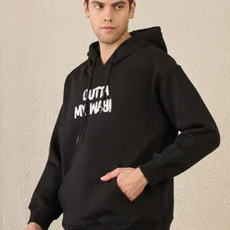 REPRISE Men Printed Hooded Sweatshirt image 5