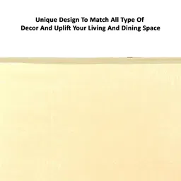 Kuber Industries Beige Textured Cotton 6-Seater Table Cover image 5