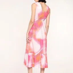 RAREISM Tie and Dye Sleeveless A-Line Midi Dress image 5