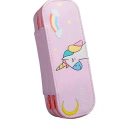 YK Unicorn Printed Double Layer Large Capacity Pencil Case-picture-33