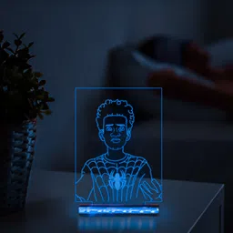 starlaser 3D illsuion Spiderman Across The SpiderVerse258 Acrylic Night lamp Table Lamp image 2