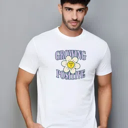 KaamBhari Typographic Printed Round Neck Pure Cotton T-shirt-picture-23