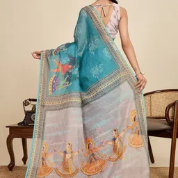 all about you Ethnic Motifs Printed Saree With Unstiched Blouse image 5