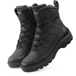 bacca bucci FLAME 7-Eye Moto Inspired Mild Water Proof Snow Boots Boots For Men image 3