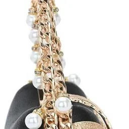 d'vine luxe Party Gold, Black Clutch image 4