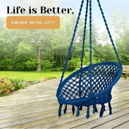 Swingzy Blue Hammock Hanging Swing image 4