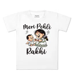 Arvesa Kids Typography Printed Applique T-shirt-picture-34